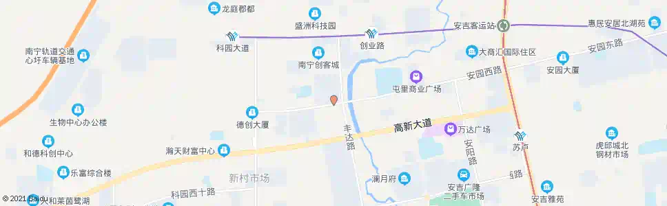 南宁罗赖丰达路口_公交站地图_南宁公交_妙搜公交查询2025