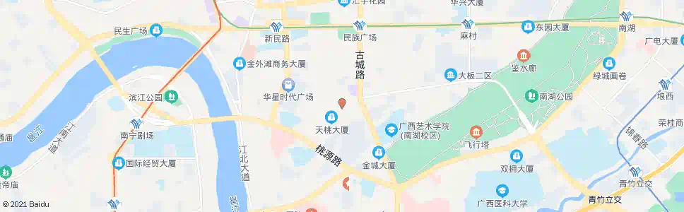 南宁天桃七星路口_公交站地图_南宁公交_妙搜公交查询2025