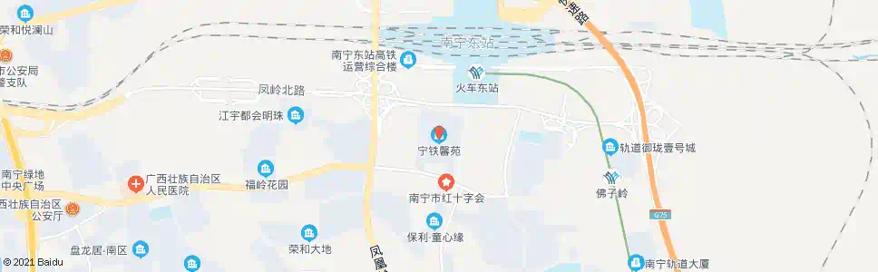 南宁宁铁馨苑_公交站地图_南宁公交_妙搜公交查询2025