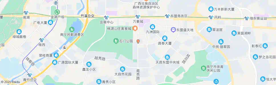 南宁青秀中柬路口_公交站地图_南宁公交_妙搜公交查询2025