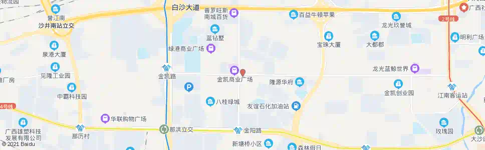 南宁金阳金凯路口_公交站地图_南宁公交_妙搜公交查询2025