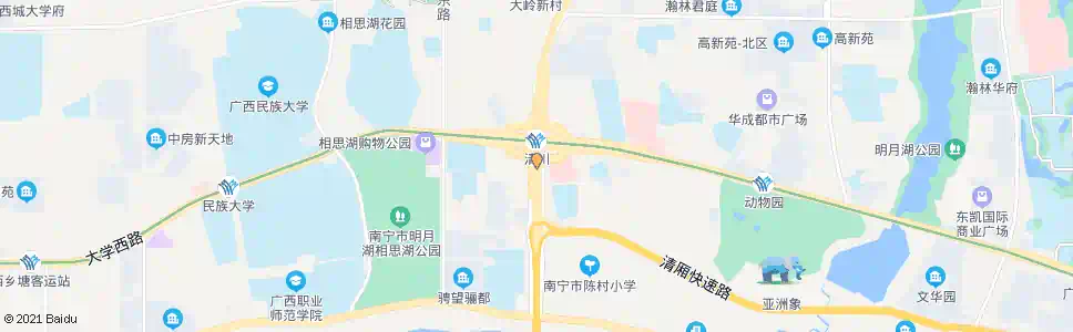南宁清川江北路口_公交站地图_南宁公交_妙搜公交查询2025