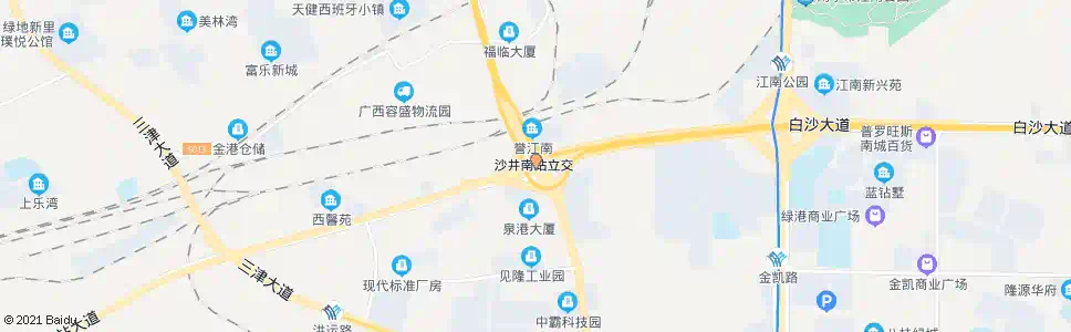南宁南站沙井路口_公交站地图_南宁公交_妙搜公交查询2025