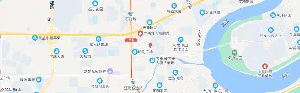 南宁圭贝燕敦路口_公交站地图_南宁公交_妙搜公交查询2025