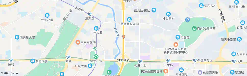 南宁云景厢竹路口_公交站地图_南宁公交_妙搜公交查询2025