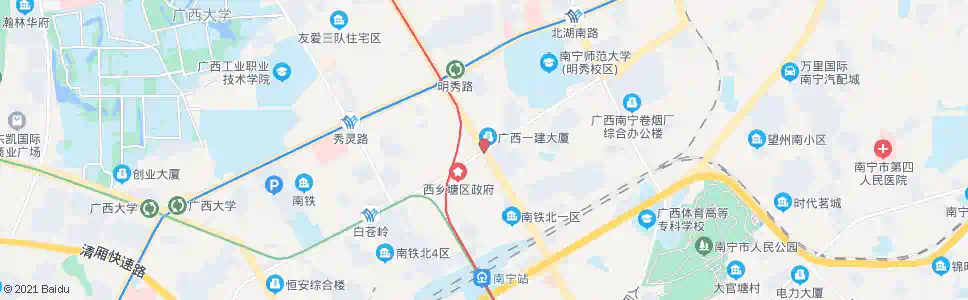 南宁友爱衡阳路口_公交站地图_南宁公交_妙搜公交查询2025