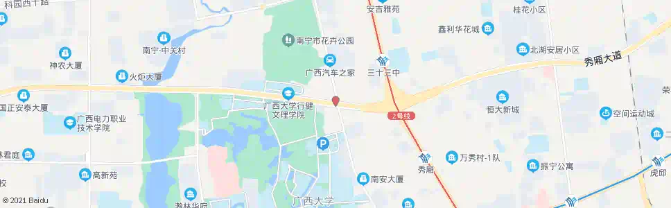 南宁秀厢秀灵路口_公交站地图_南宁公交_妙搜公交查询2025