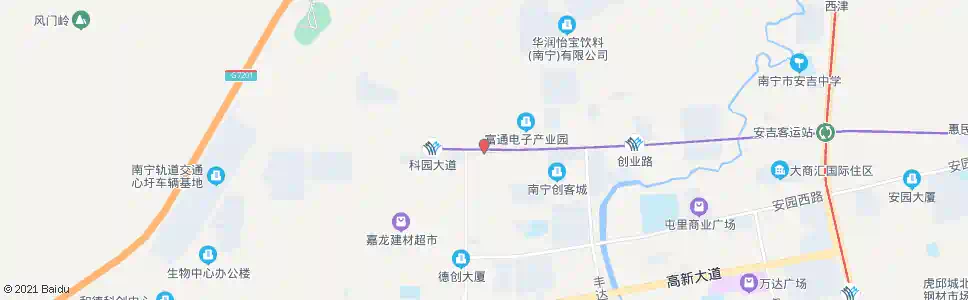 南宁振兴科园路口_公交站地图_南宁公交_妙搜公交查询2025