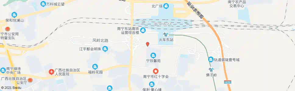 南宁凤岭北凤宁路口_公交站地图_南宁公交_妙搜公交查询2025