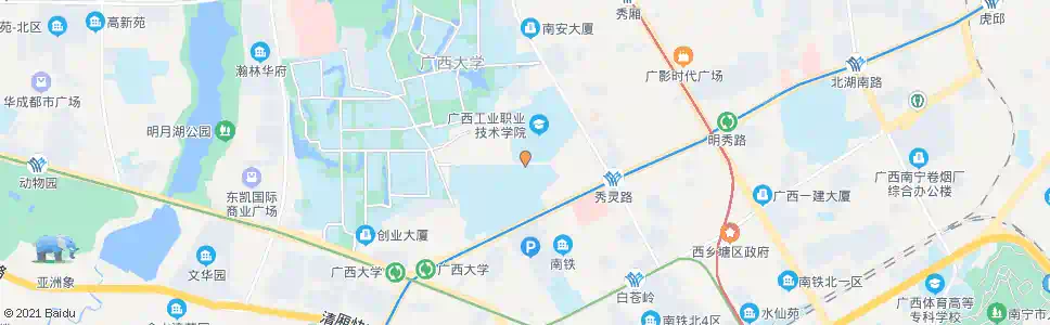 南宁秀灵西一里东_公交站地图_南宁公交_妙搜公交查询2025
