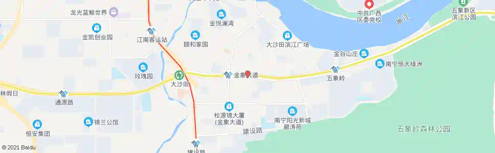 南宁五象团结路口_公交站地图_南宁公交_妙搜公交查询2025