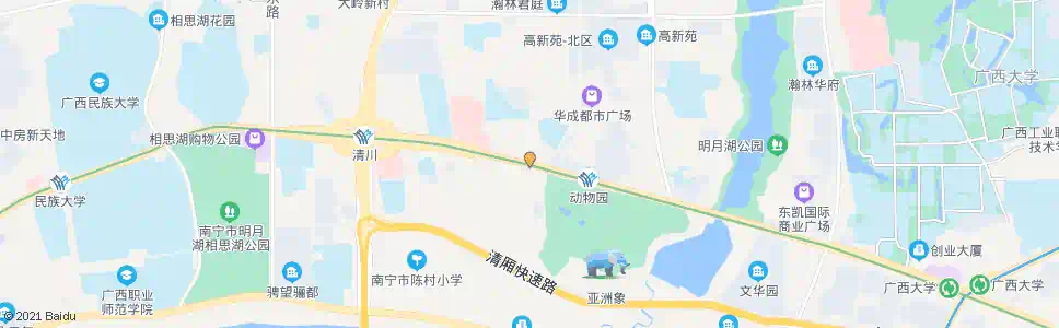 南宁大岭路口_公交站地图_南宁公交_妙搜公交查询2025
