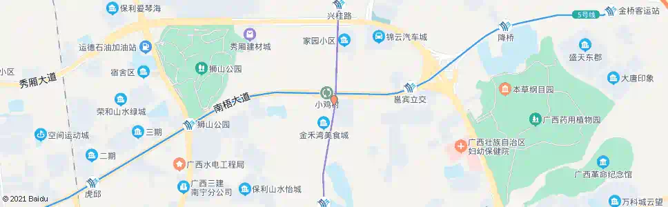 南宁金禾路_公交站地图_南宁公交_妙搜公交查询2025