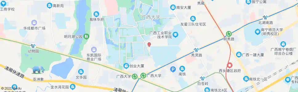 南宁秀灵农院路口_公交站地图_南宁公交_妙搜公交查询2025