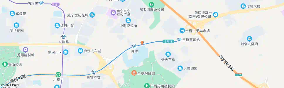 南宁降桥村路口_公交站地图_南宁公交_妙搜公交查询2025