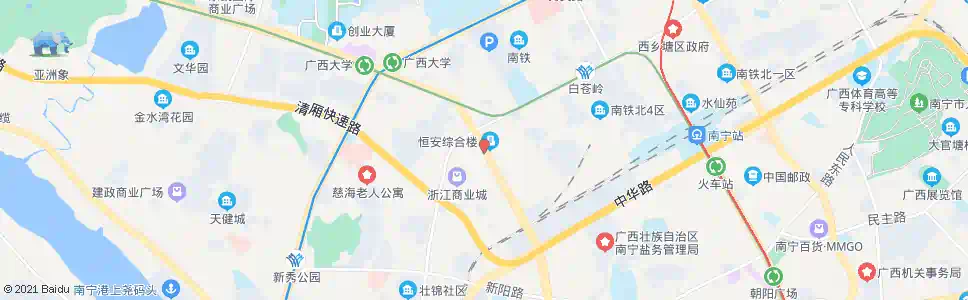 南宁龙腾北大路口_公交站地图_南宁公交_妙搜公交查询2025