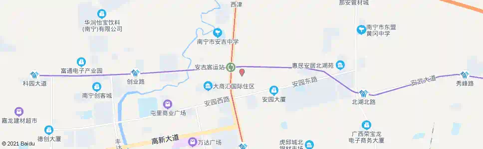 南宁安吉公交站_公交站地图_南宁公交_妙搜公交查询2025