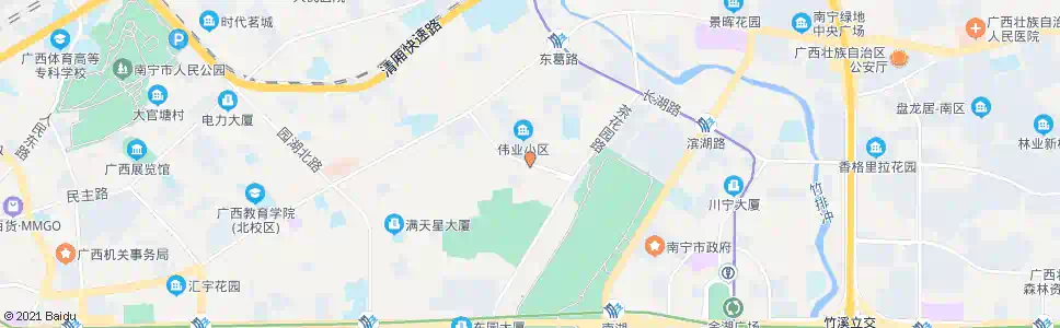 南宁望园广园路口_公交站地图_南宁公交_妙搜公交查询2025