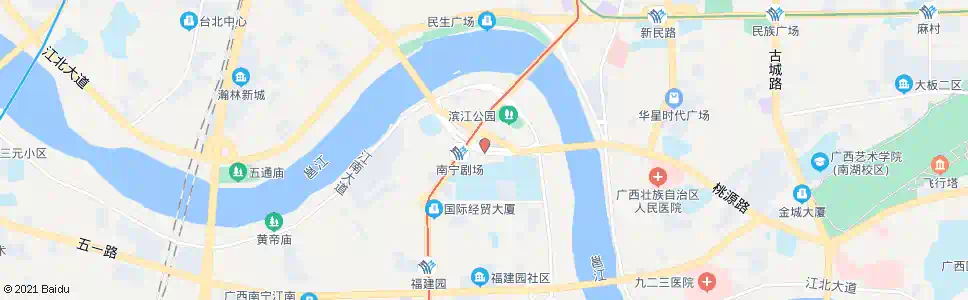 南宁桃源桥南_公交站地图_南宁公交_妙搜公交查询2025
