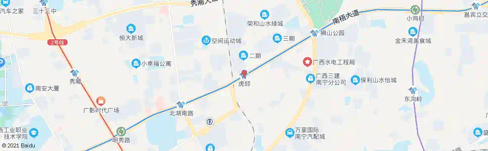 南宁虎邱_公交站地图_南宁公交_妙搜公交查询2025