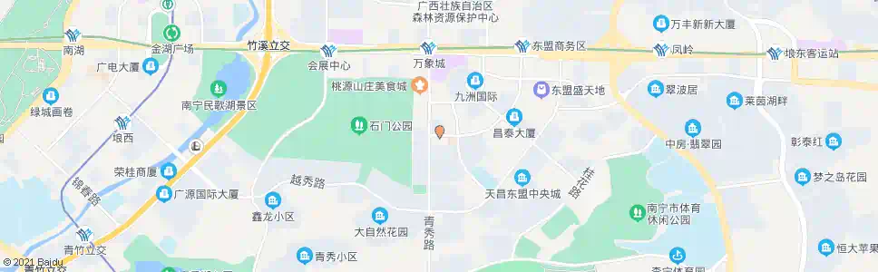 南宁中柬青秀路口_公交站地图_南宁公交_妙搜公交查询2025