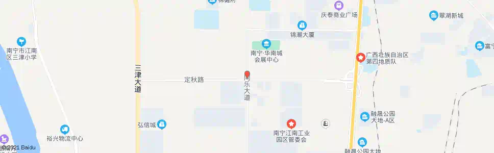 南宁定秋沙井路口_公交站地图_南宁公交_妙搜公交查询2025