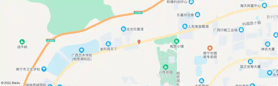 南宁罗文相思湖西路口_公交站地图_南宁公交_妙搜公交查询2025