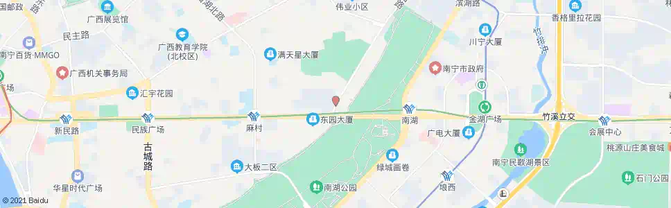 南宁茶花园民族路口_公交站地图_南宁公交_妙搜公交查询2025