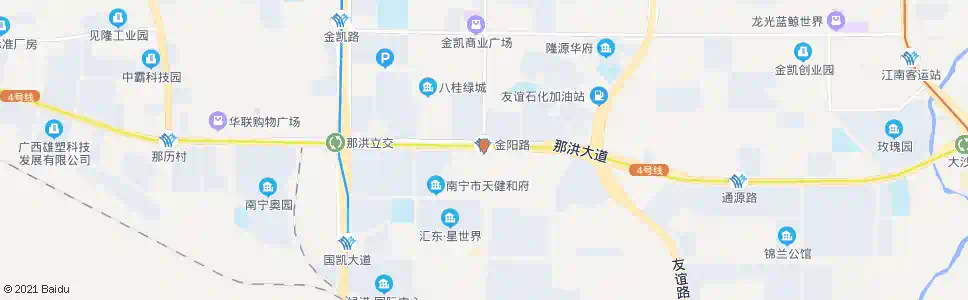 南宁金阳那洪路口_公交站地图_南宁公交_妙搜公交查询2025