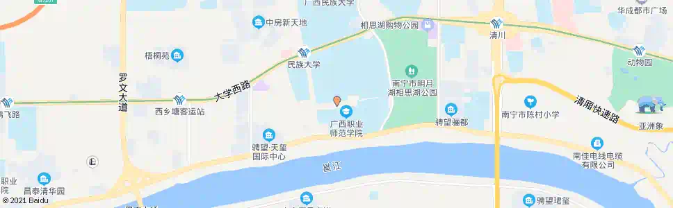 南宁社会主义学院_公交站地图_南宁公交_妙搜公交查询2025