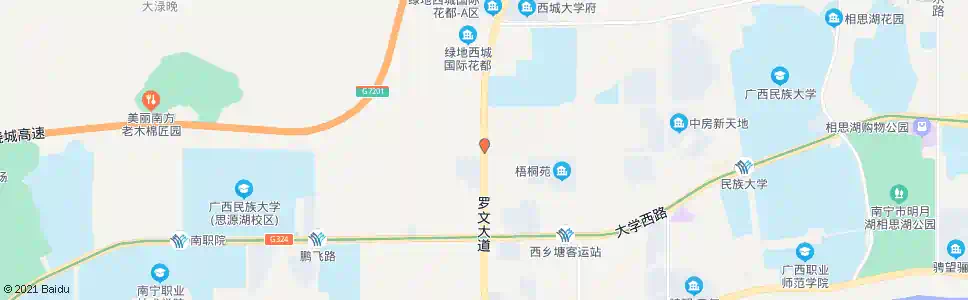 南宁罗文相贤路口_公交站地图_南宁公交_妙搜公交查询2025