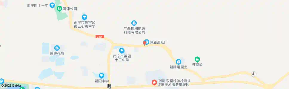 南宁蒲庙造纸厂_公交站地图_南宁公交_妙搜公交查询2025