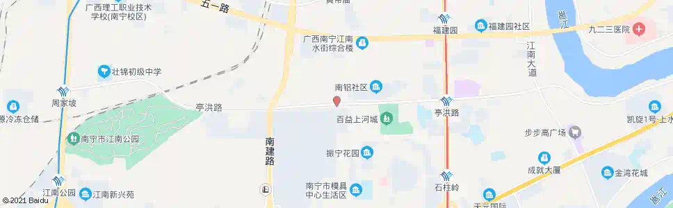 南宁亭洪路中_公交站地图_南宁公交_妙搜公交查询2025