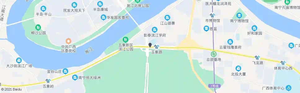 南宁五象大桥南_公交站地图_南宁公交_妙搜公交查询2025
