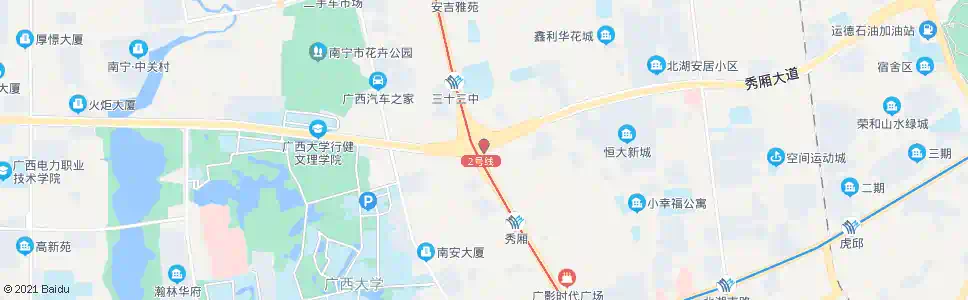 南宁友爱北立交_公交站地图_南宁公交_妙搜公交查询2025