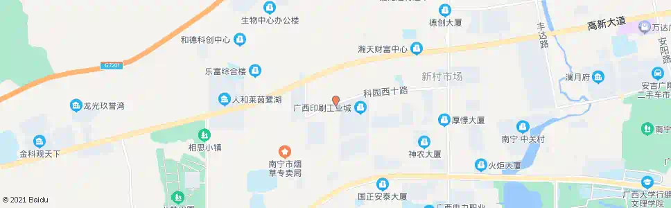 南宁西十高六路口_公交站地图_南宁公交_妙搜公交查询2025
