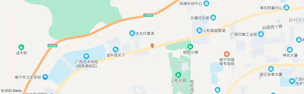 南宁相思湖西可利路口_公交站地图_南宁公交_妙搜公交查询2025