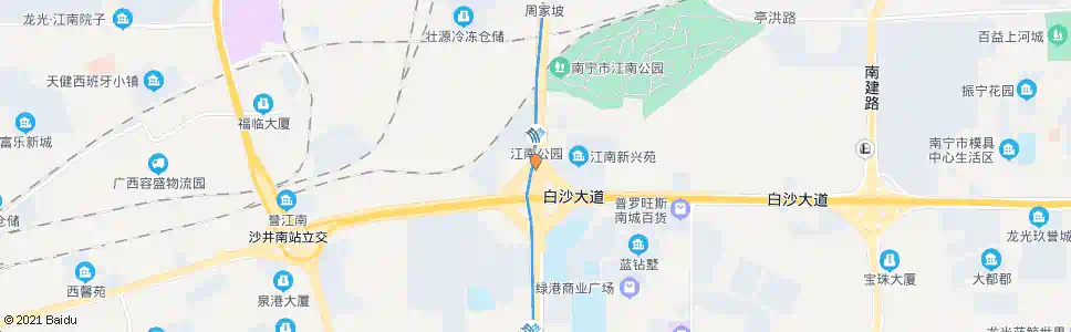 南宁白沙壮锦路口南_公交站地图_南宁公交_妙搜公交查询2025