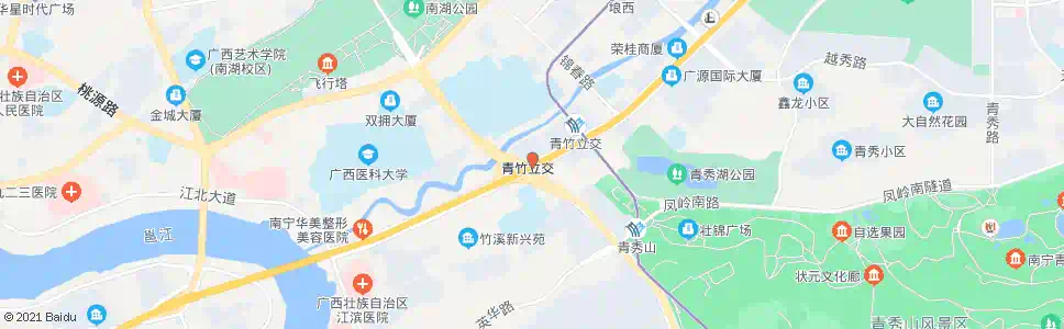 南宁竹溪青山路口_公交站地图_南宁公交_妙搜公交查询2025