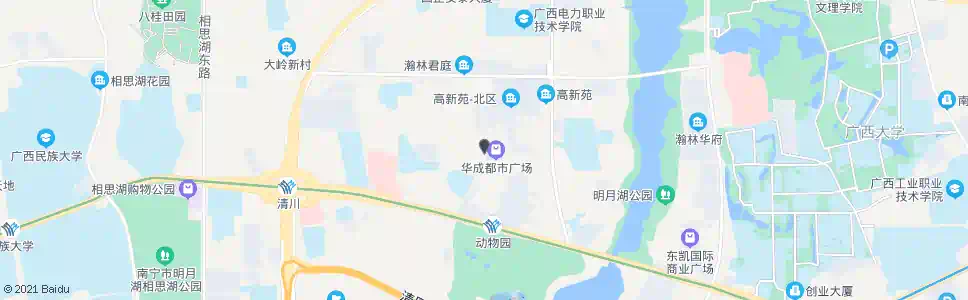 南宁华成都市广场_公交站地图_南宁公交_妙搜公交查询2025