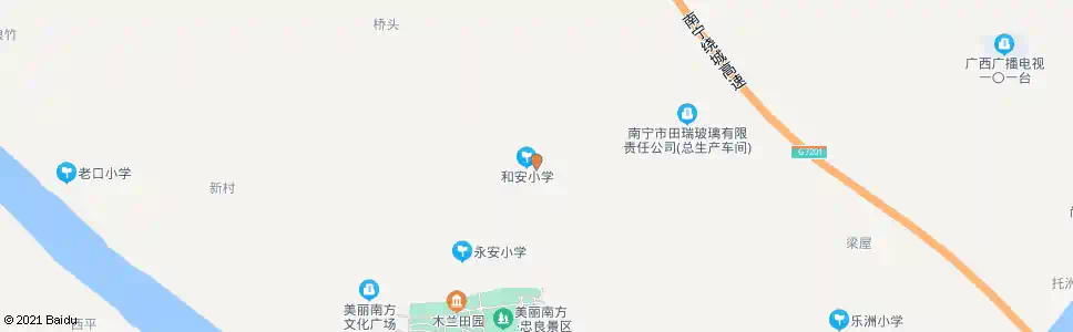 南宁和安村委_公交站地图_南宁公交_妙搜公交查询2025
