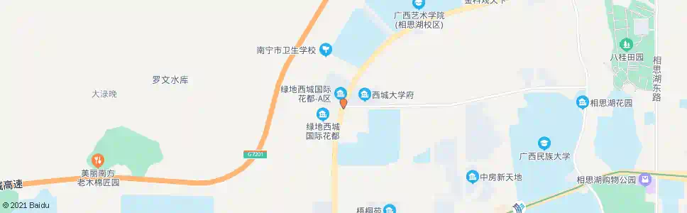 南宁罗文相思湖北路口_公交站地图_南宁公交_妙搜公交查询2025