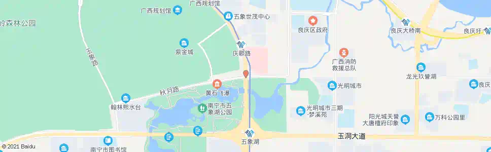 南宁平乐秋月路口_公交站地图_南宁公交_妙搜公交查询2025
