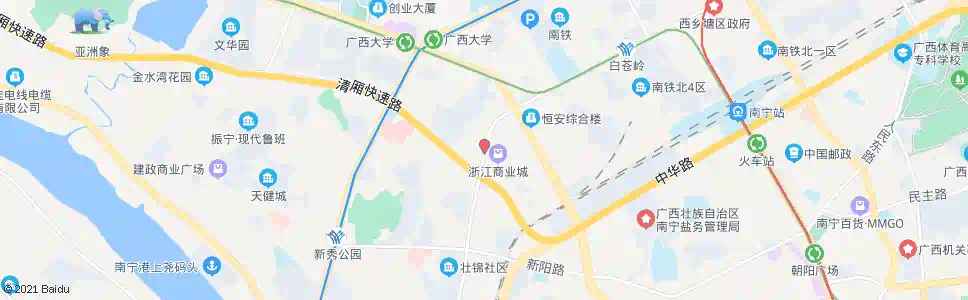 南宁龙腾铁路立交_公交站地图_南宁公交_妙搜公交查询2025