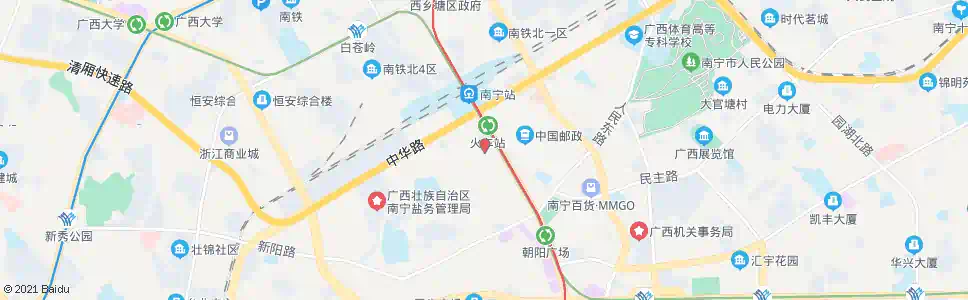 南宁华东朝阳路口_公交站地图_南宁公交_妙搜公交查询2025
