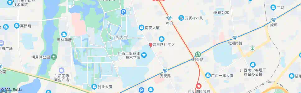 南宁广西工业学院_公交站地图_南宁公交_妙搜公交查询2025