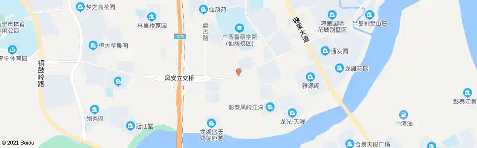 南宁凤岭南路中_公交站地图_南宁公交_妙搜公交查询2025