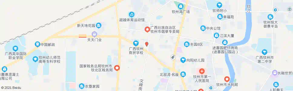 钦州中国银行钦州分行_公交站地图_钦州公交_妙搜公交查询2025