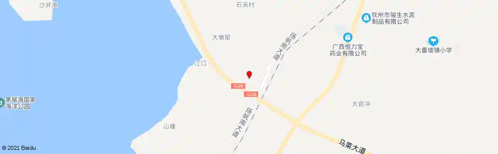 钦州红花处_公交站地图_钦州公交_妙搜公交查询2025