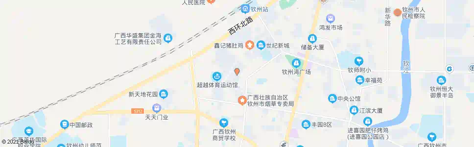 钦州北营石岭路口_公交站地图_钦州公交_妙搜公交查询2025